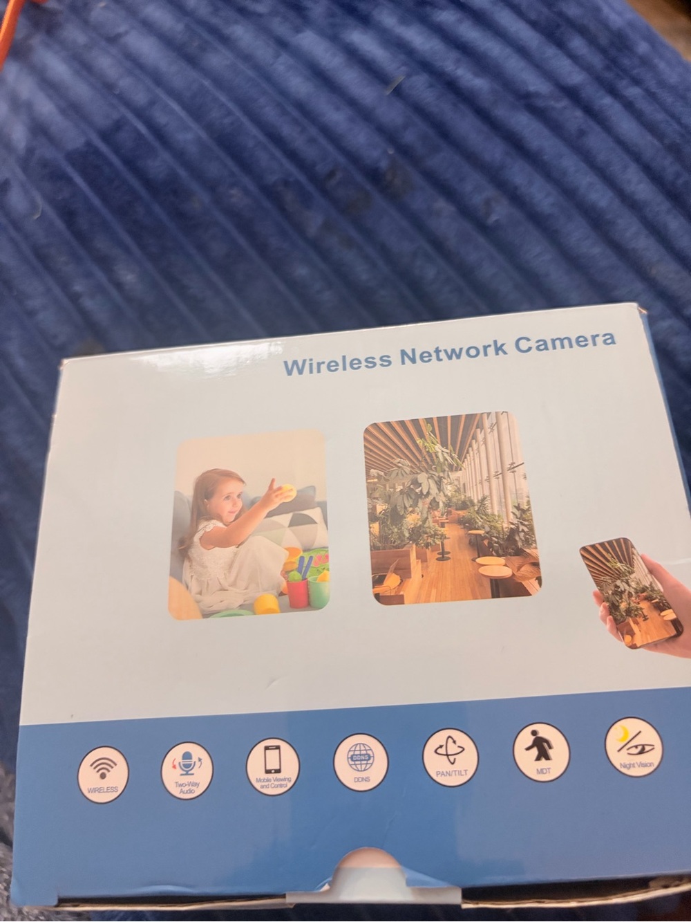 Wireless Network Camera - White/Blue
